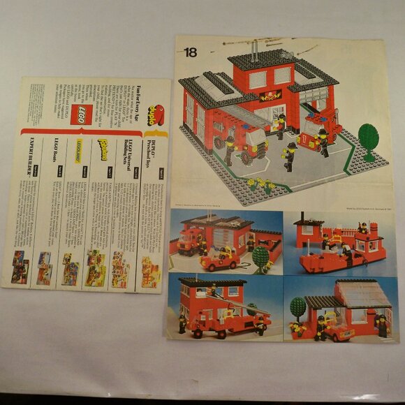 Vintage LEGOLAND *6382 Fire station Assembly & Other Booklets - Picture 2 of 6